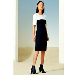 Hugo Boss Daina Sneath blackWhite midiDress size 6